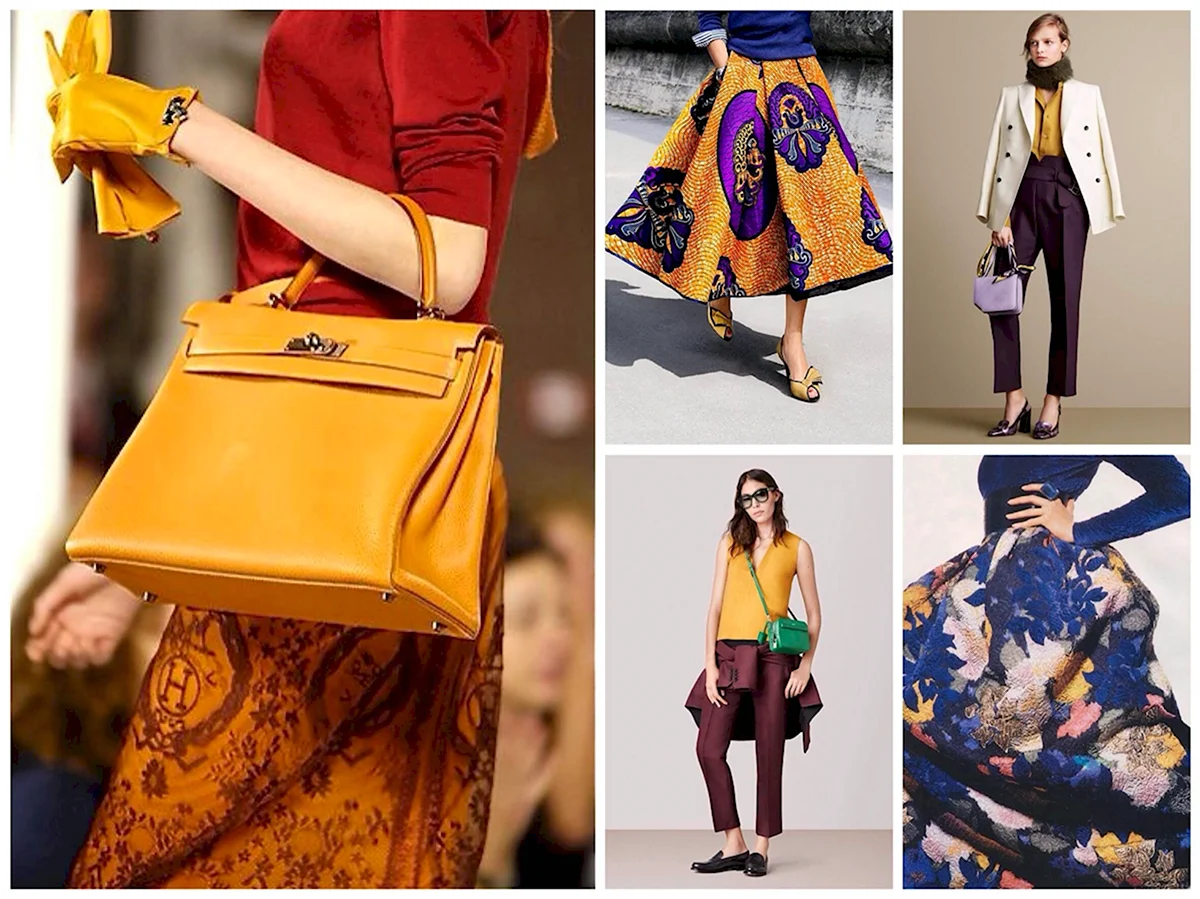 Сочетание цветов горчичный