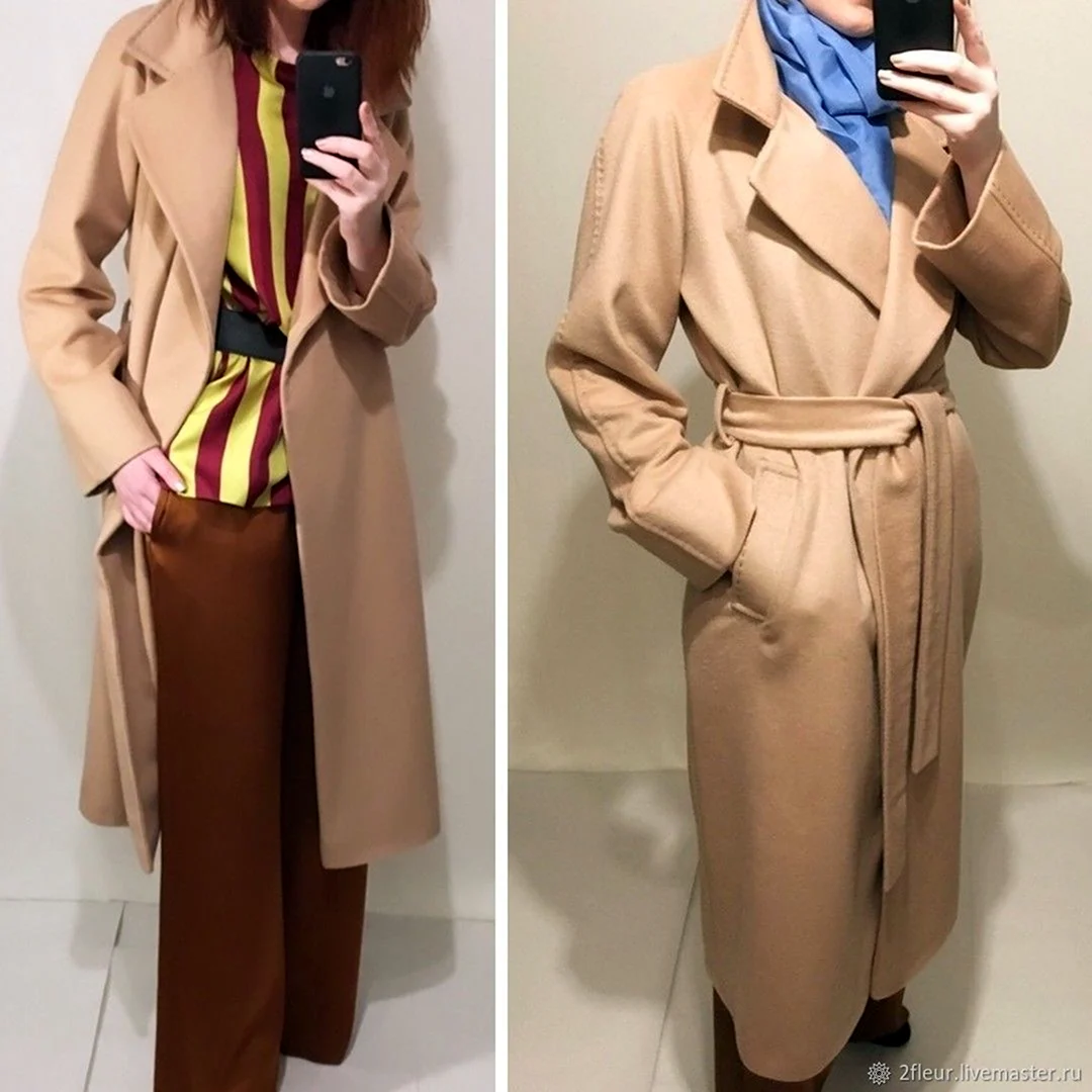 Макс Мара пальто кэмел