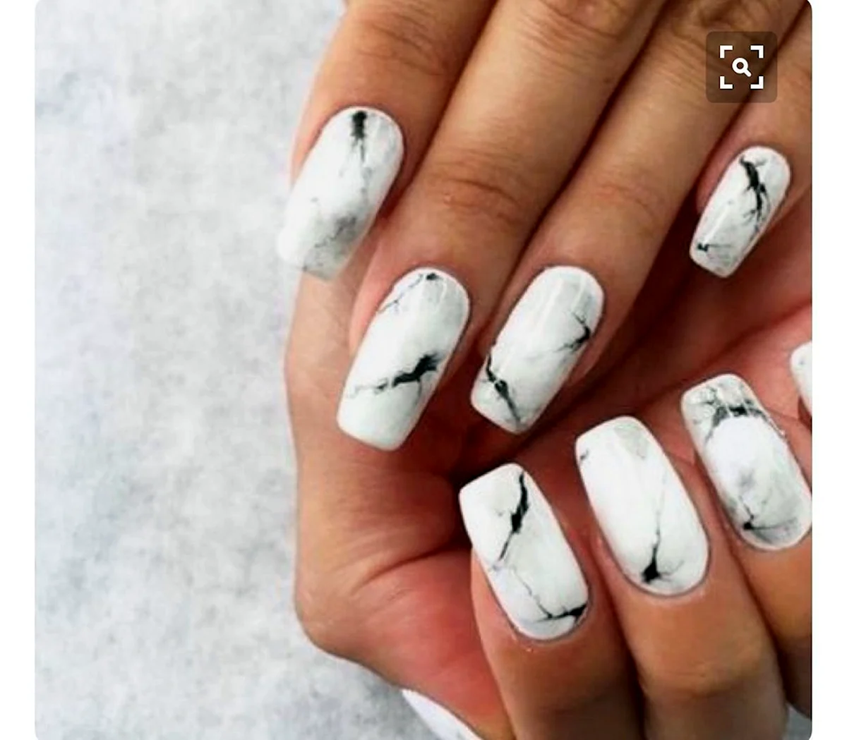 Белый камуфляж маникюр
