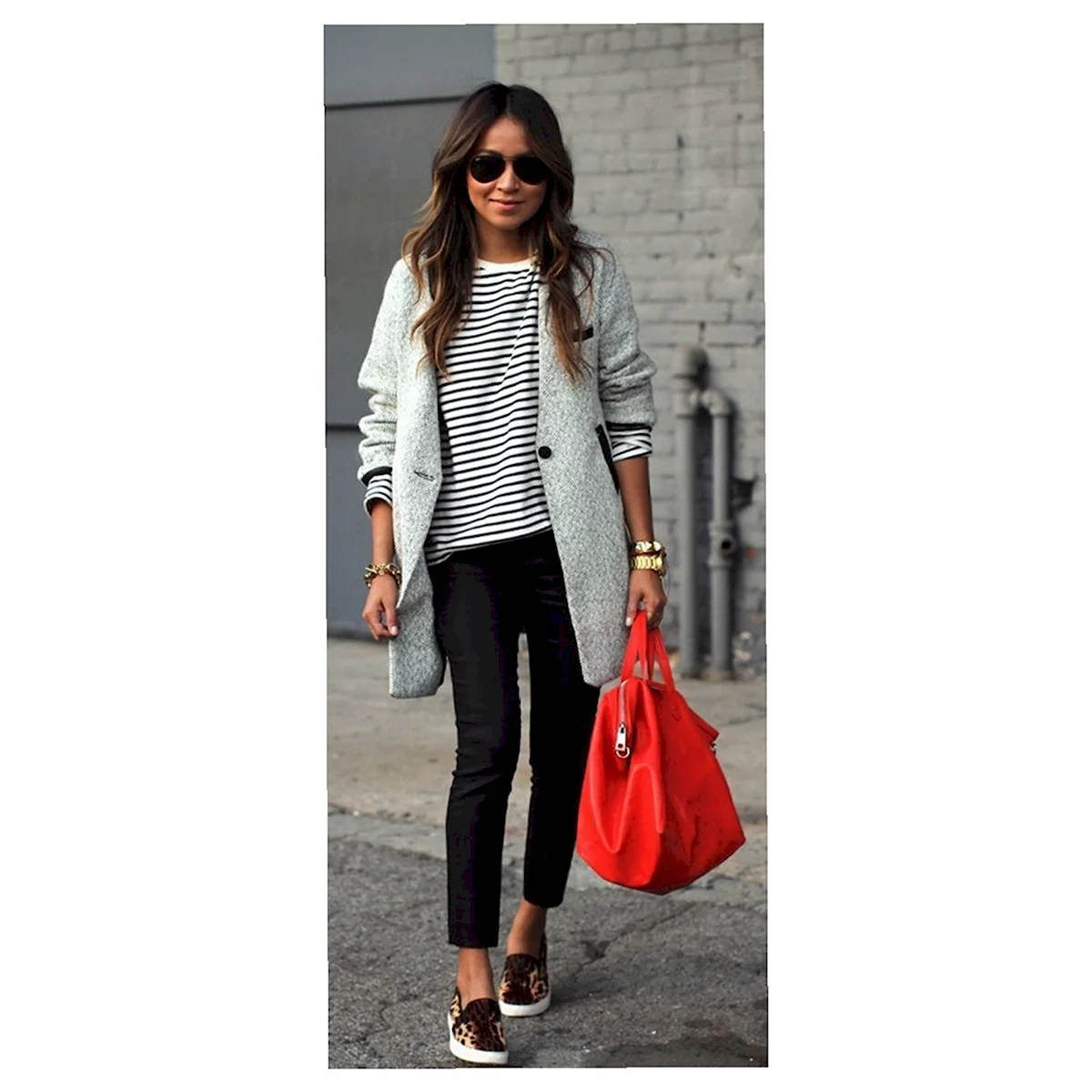 Сочетание серого цвета в одежде