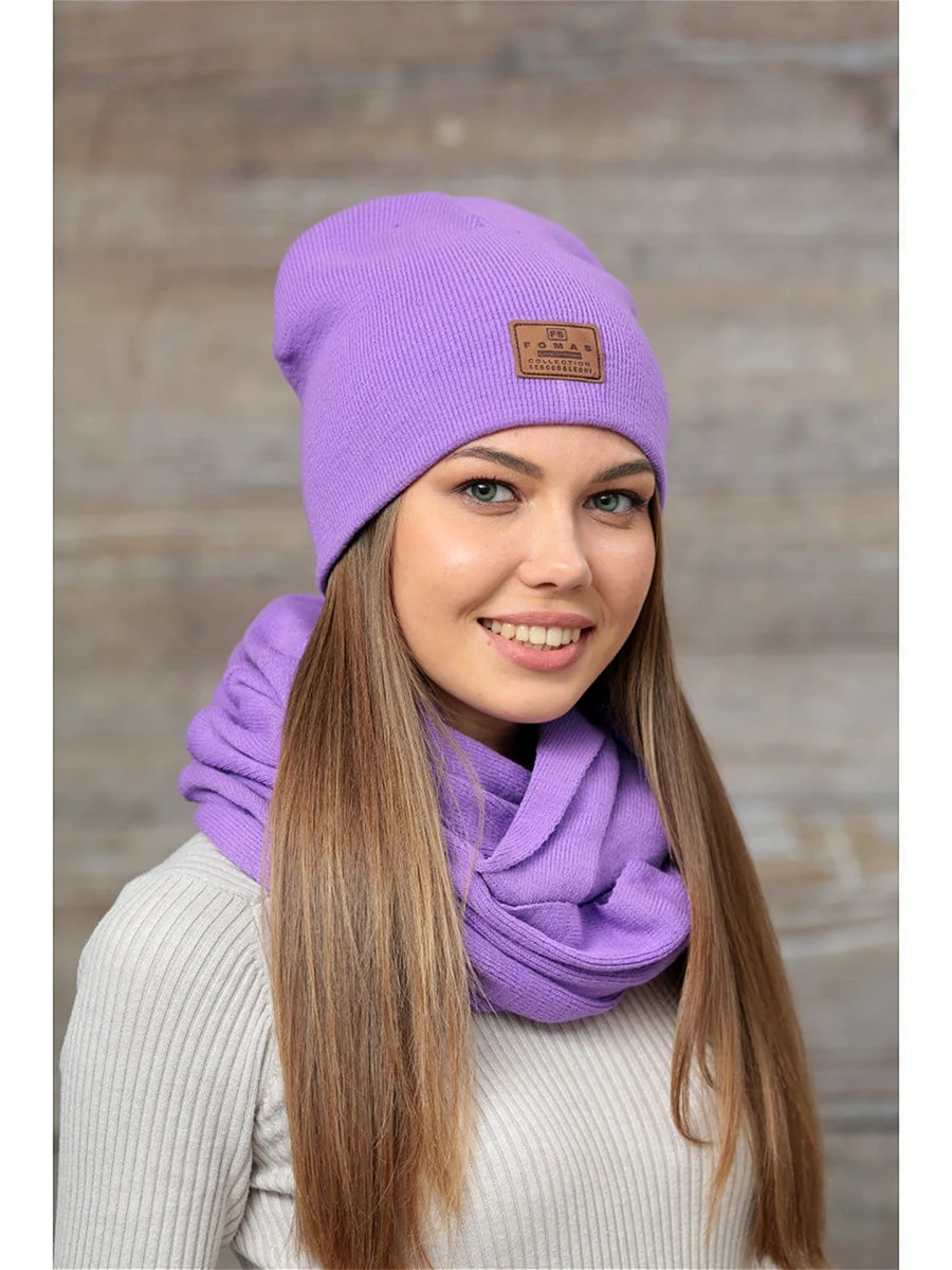 Фиолетовая шапка