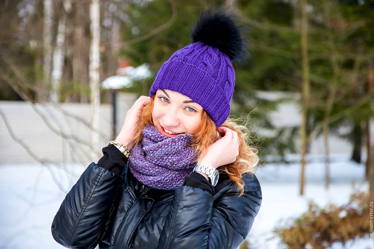 Комплект шапка снуд h2044