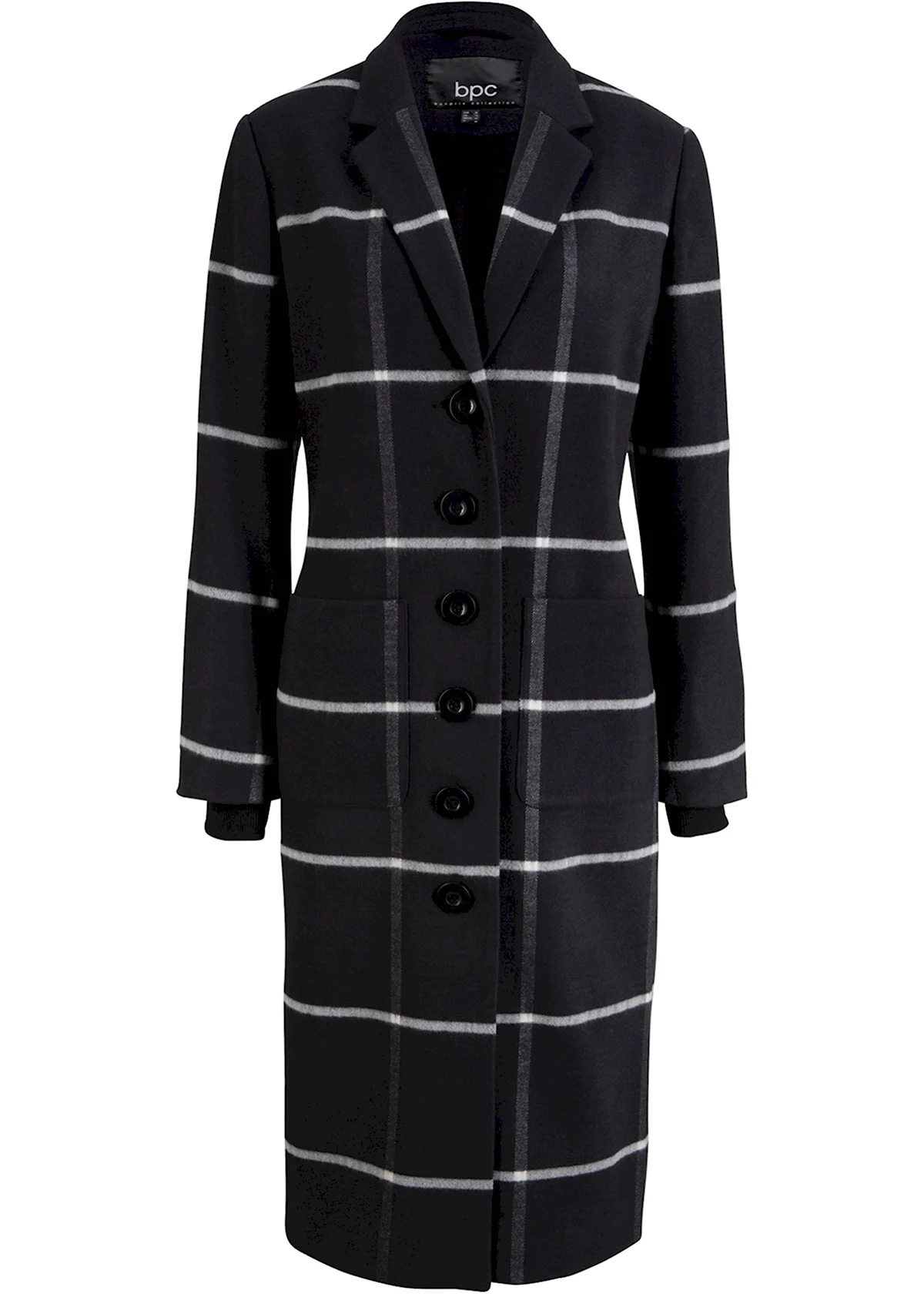 Bonprix полупальто в клетку