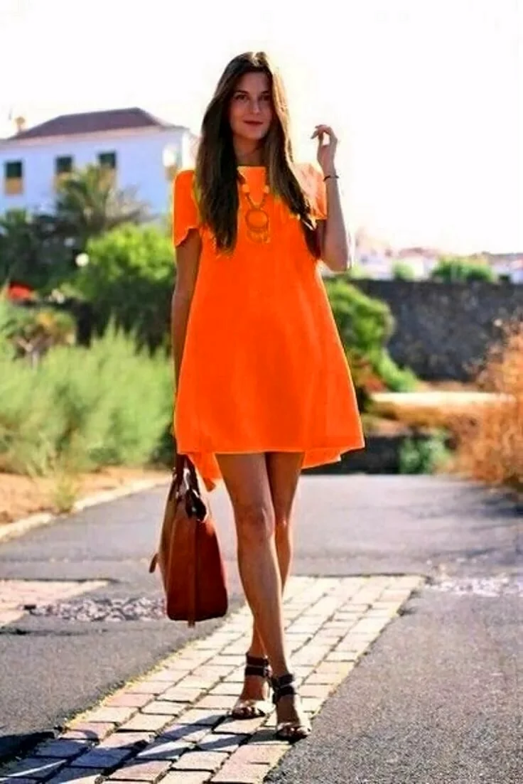 Летнее платье трапеция