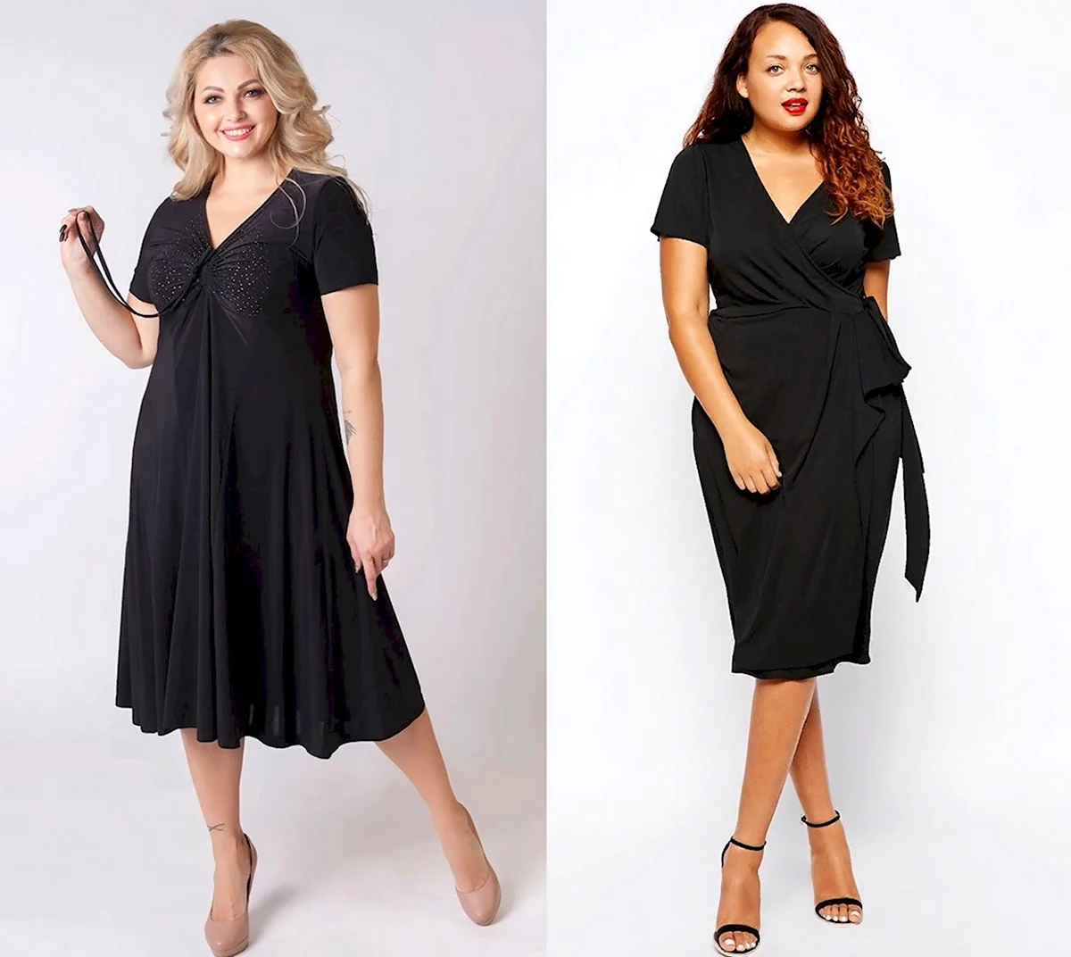 Платья скрывающие полноту