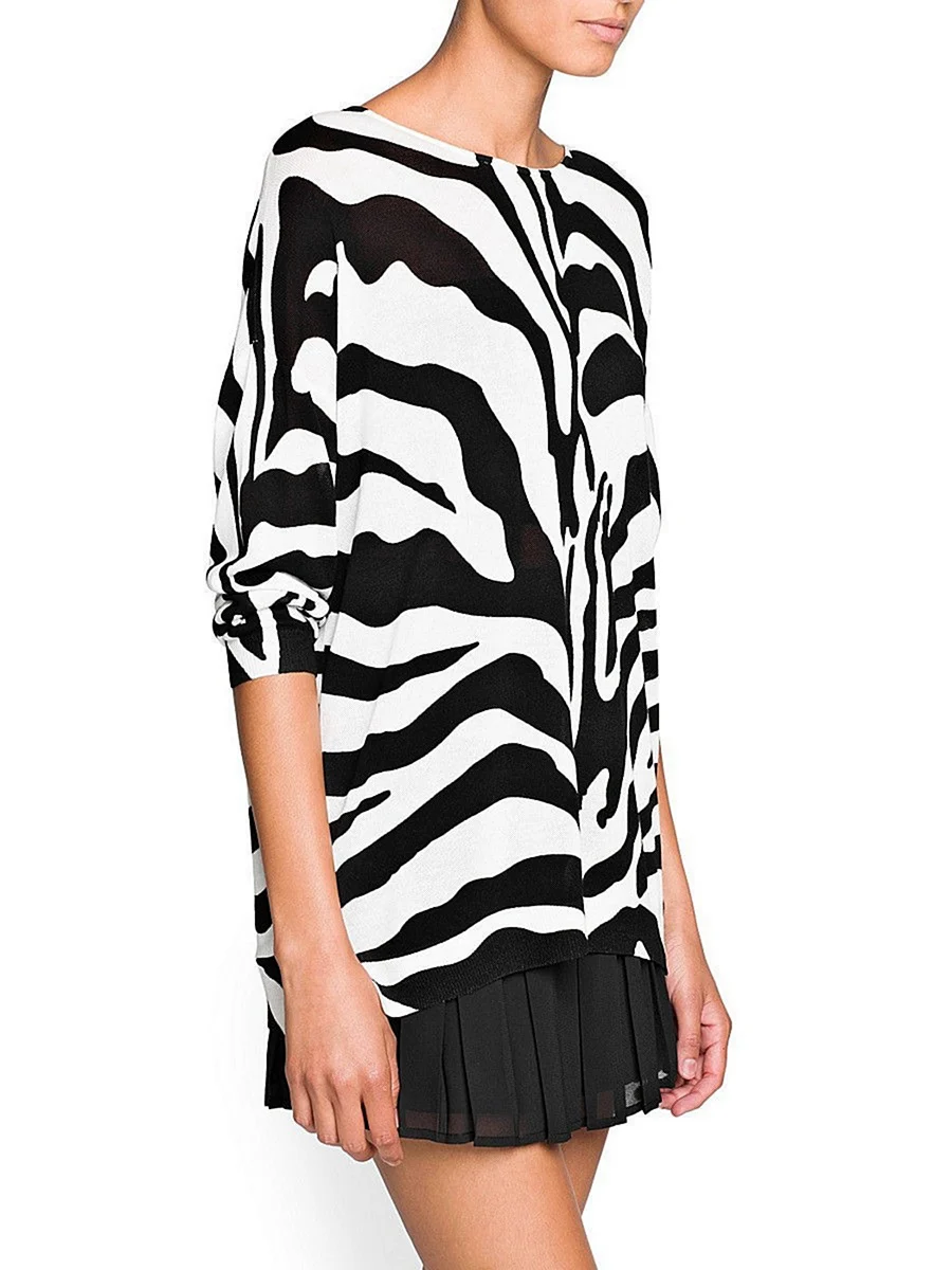 Свитер Mango Зебра