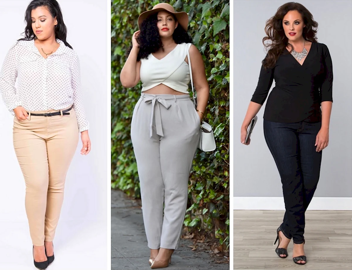 Брюки для полных девушек