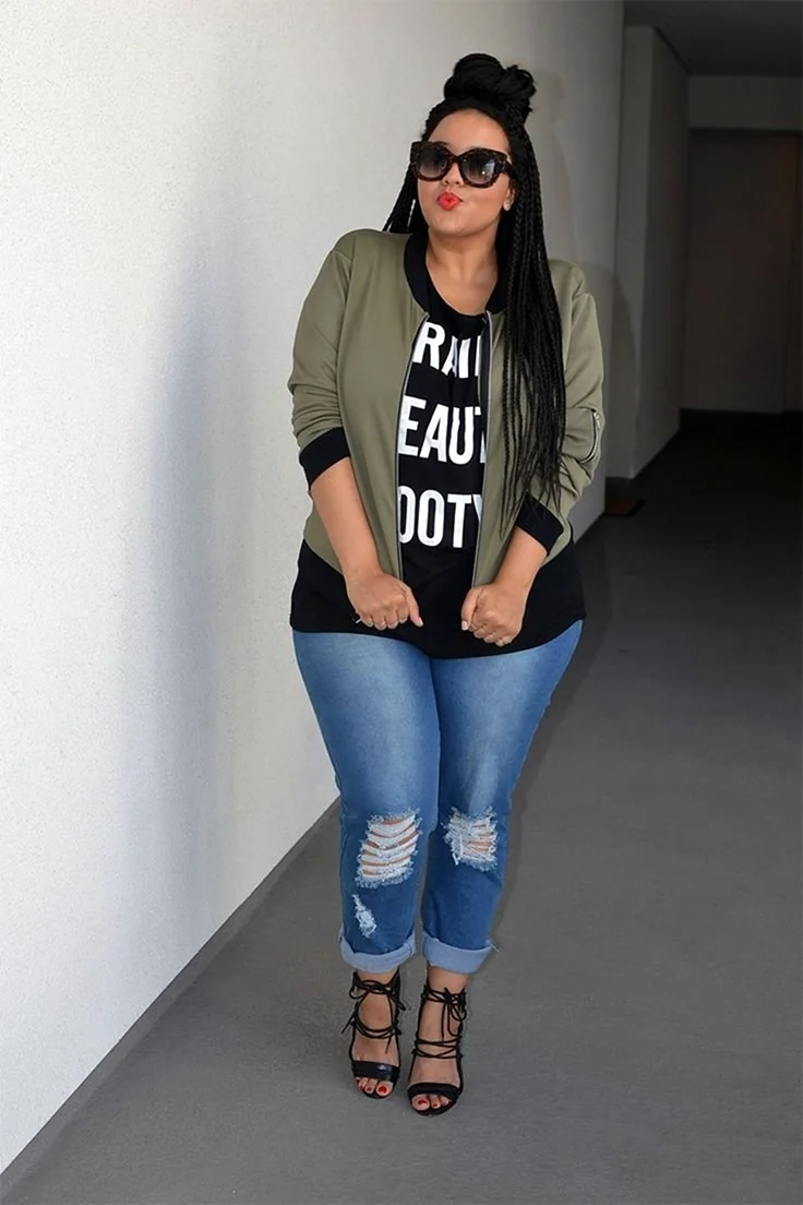 Молодежная одежда для полных девушек