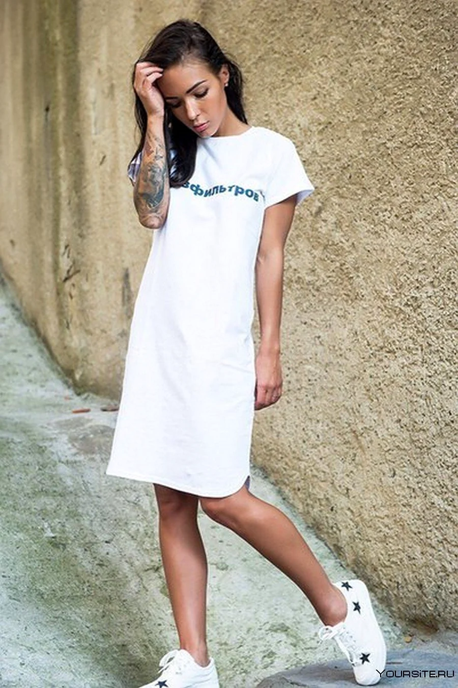 Платье футболка