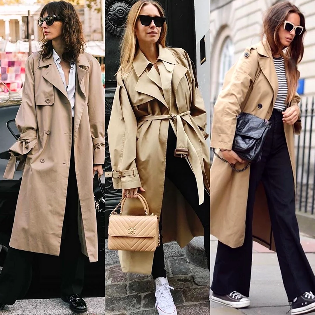 Бежевый тренч 2022