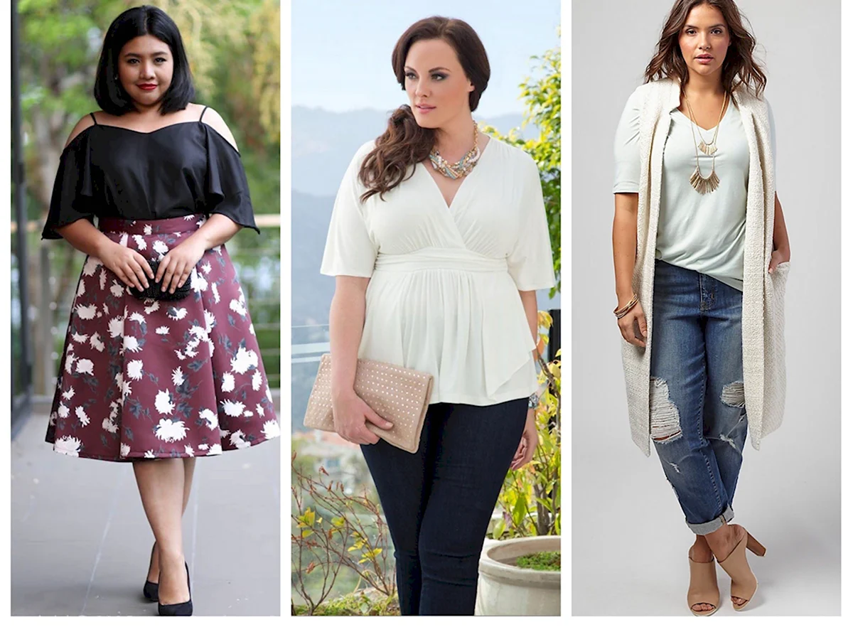 Одежда плюс сайз фигура яблоко