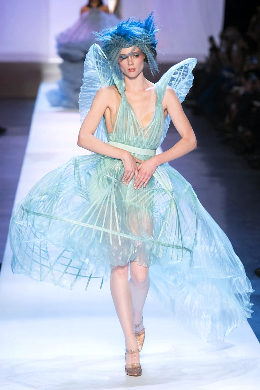 Gean Paul Gaultier голубое платье
