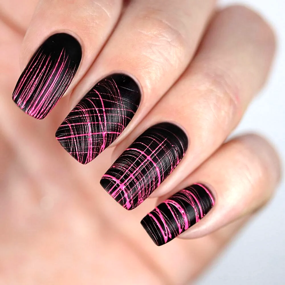 Гель-лак паутинка розовый неон 5 гр