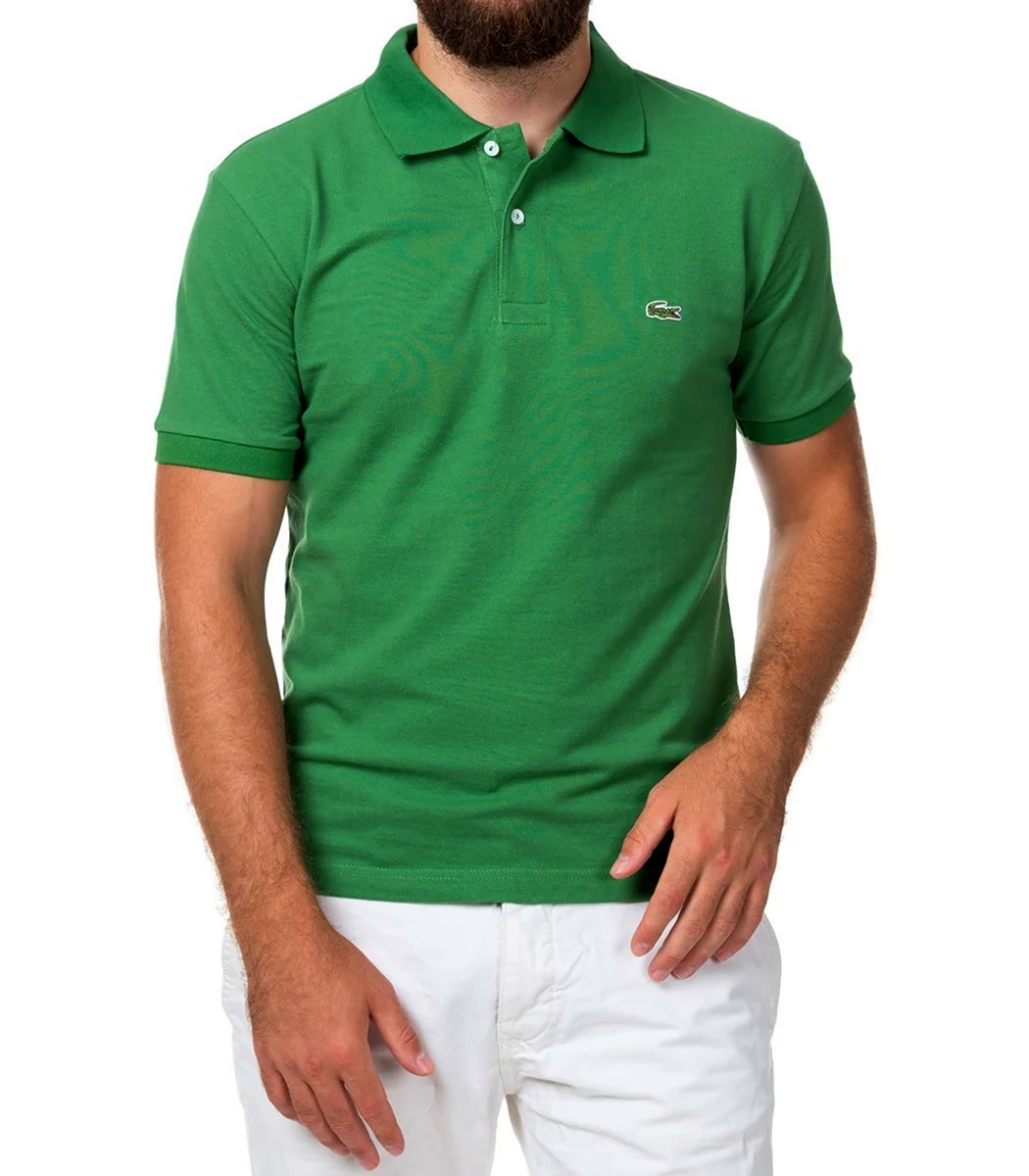 Зеленое поло Lacoste