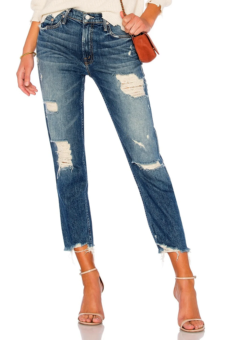 Обрезанные джинсы