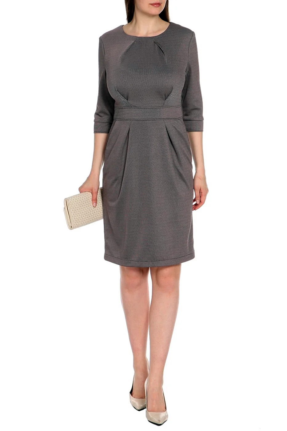 Платье с вытачками на талии