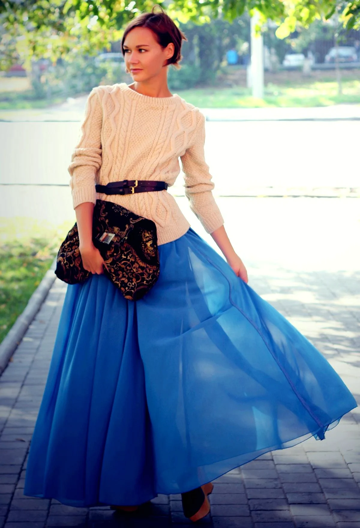 Длинная пышная юбка