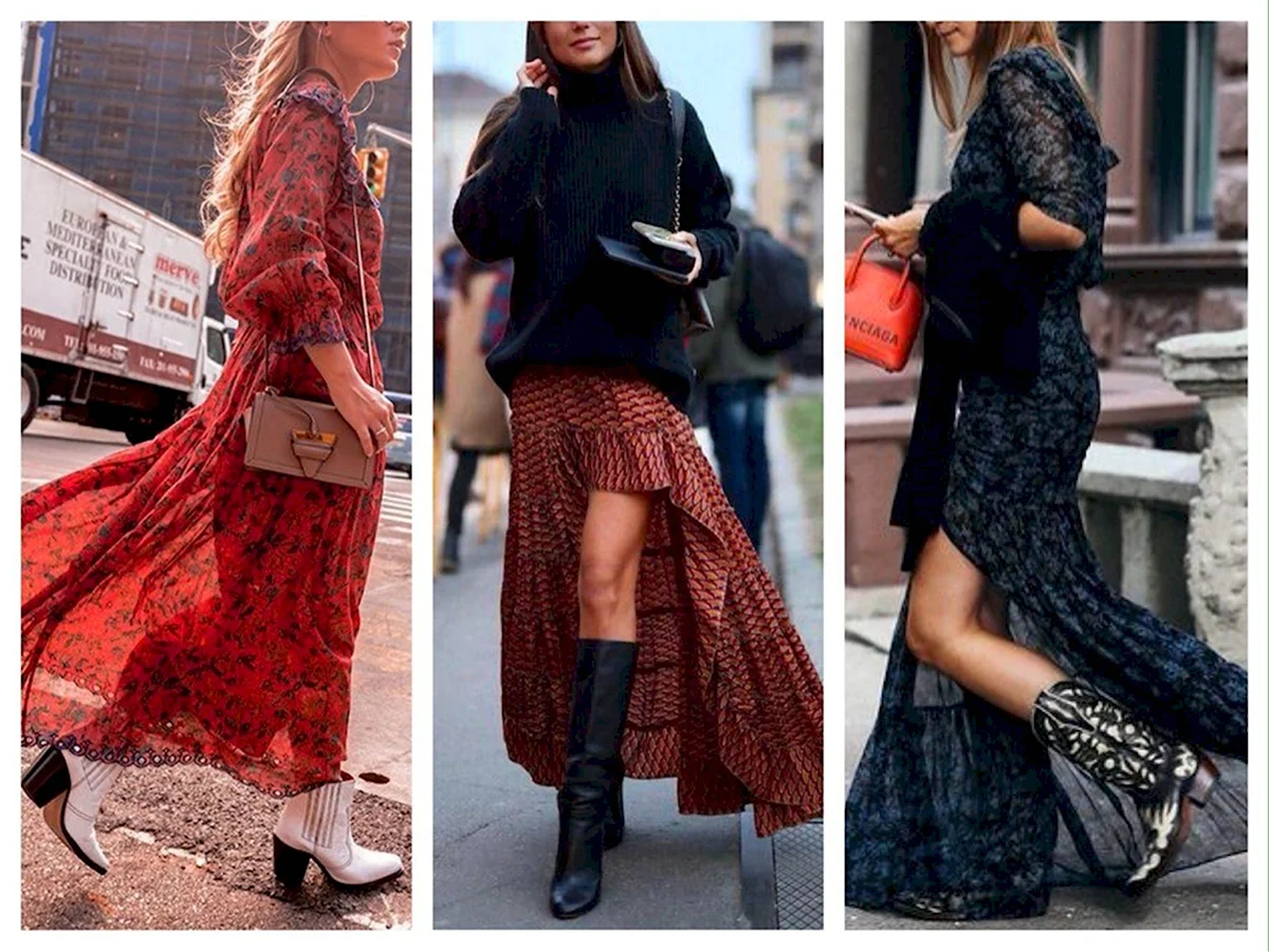 Казаки с длинным платьем