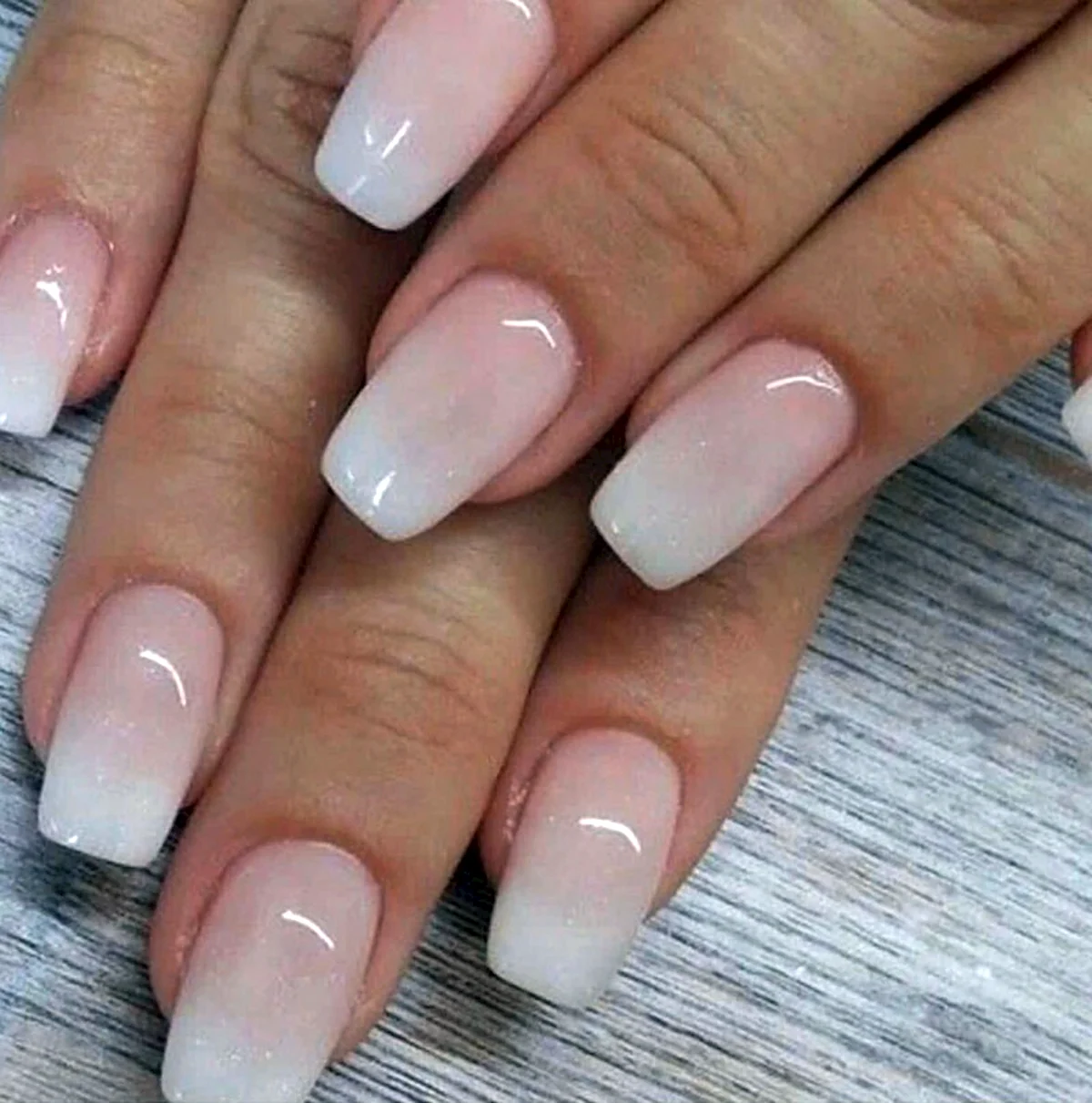 Френч градиент бэби бумер