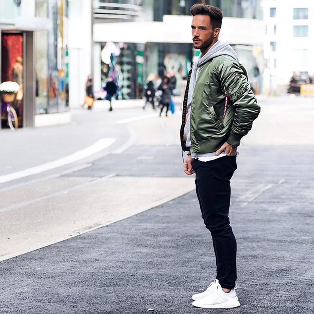 Бомбер стрит стайл мужской