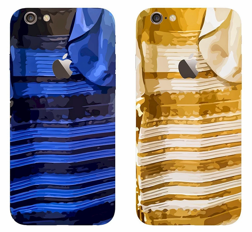 Сине золотое платье