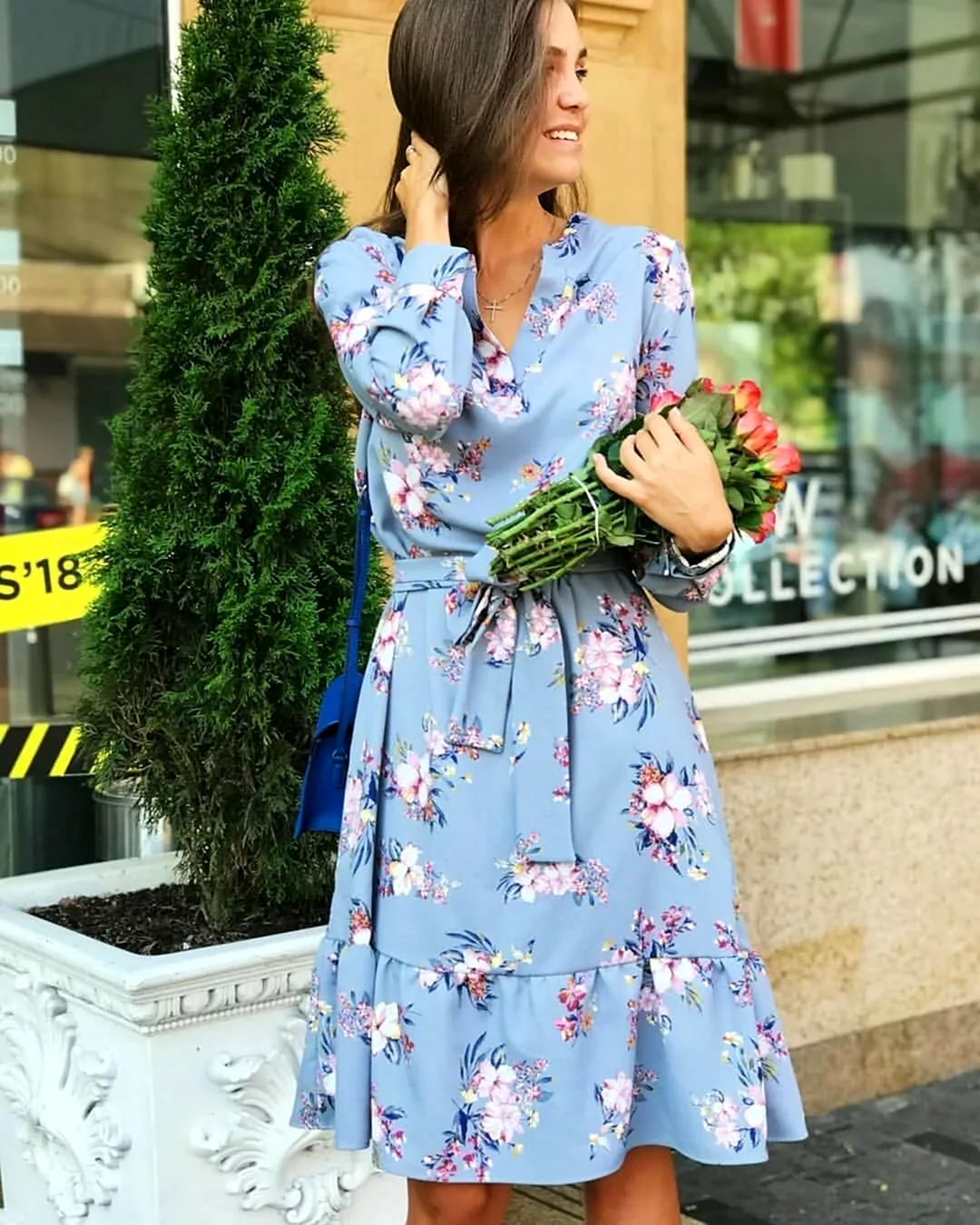 Цветочное платье