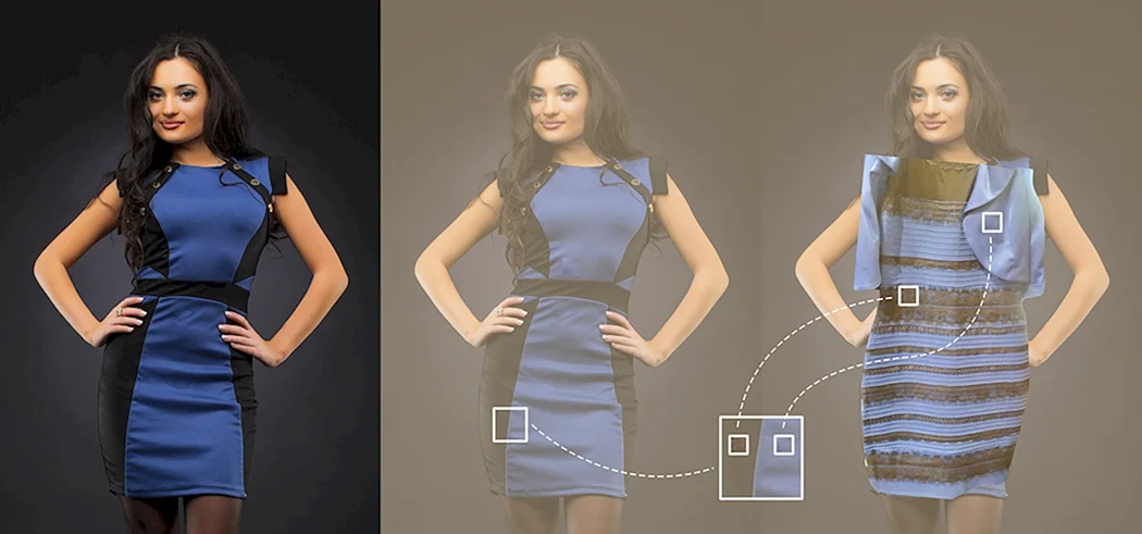 Платье с эффектом два