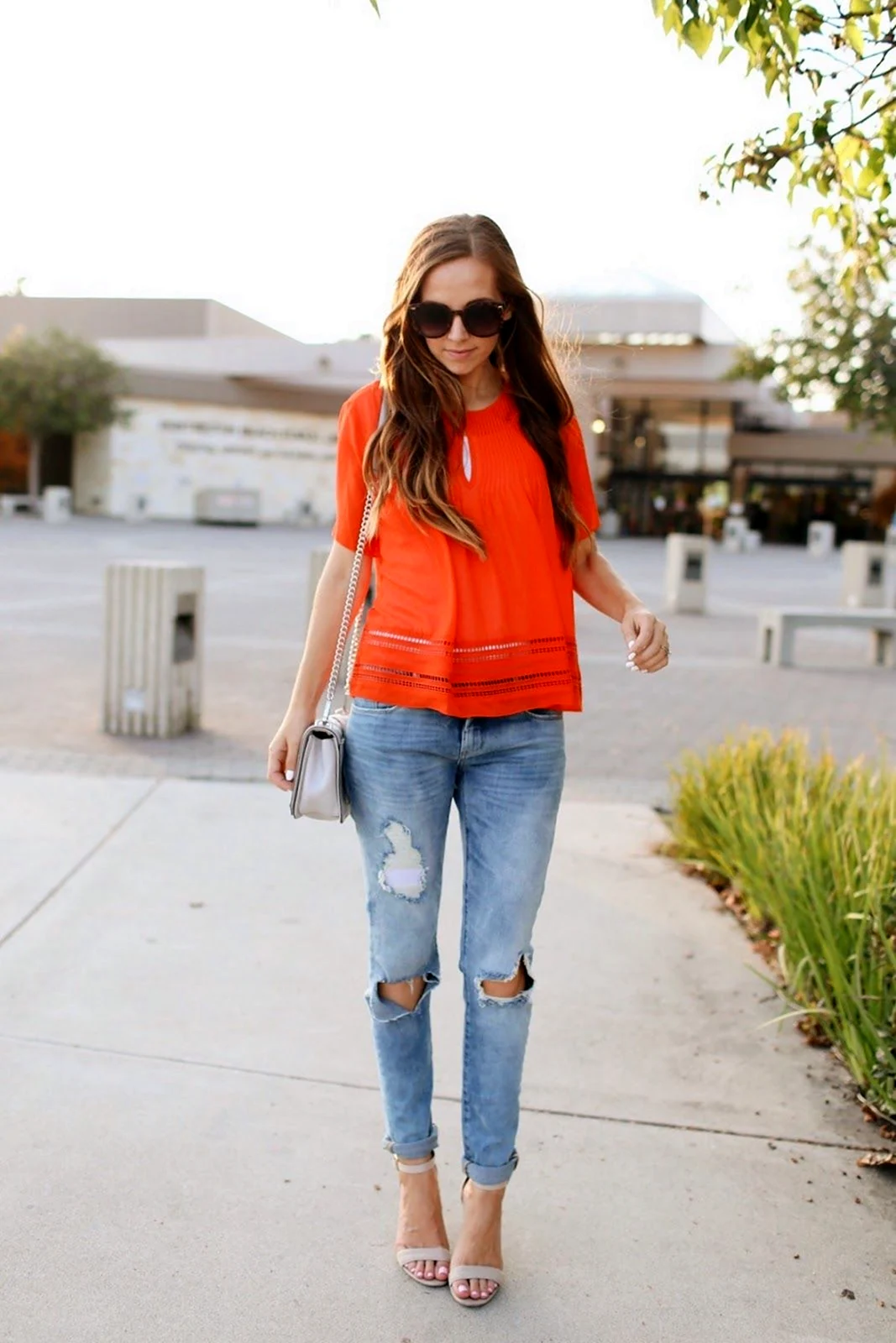 Джинсы с босоножками