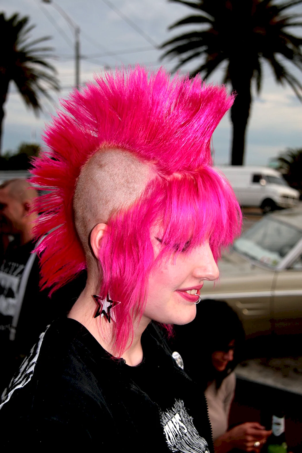 Панковский Челси прическа