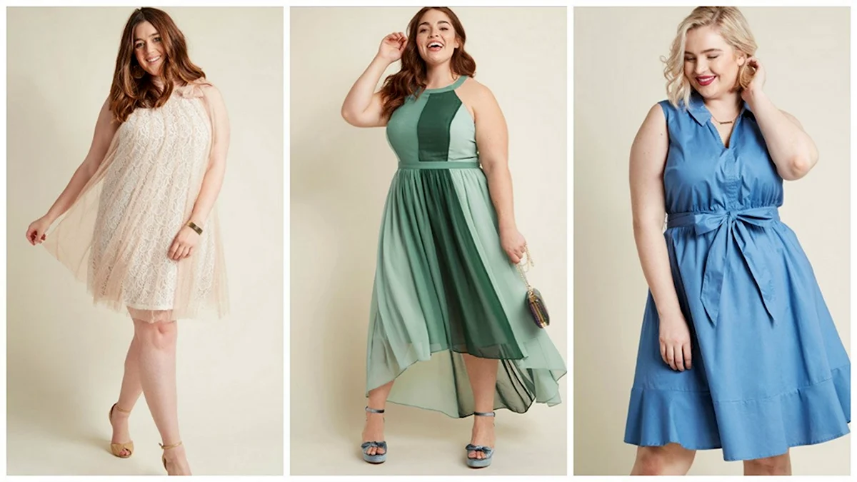 Платье на фигуру яблоко