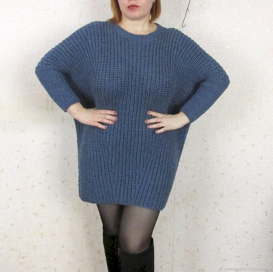 Платье оверсайз летучая мышь