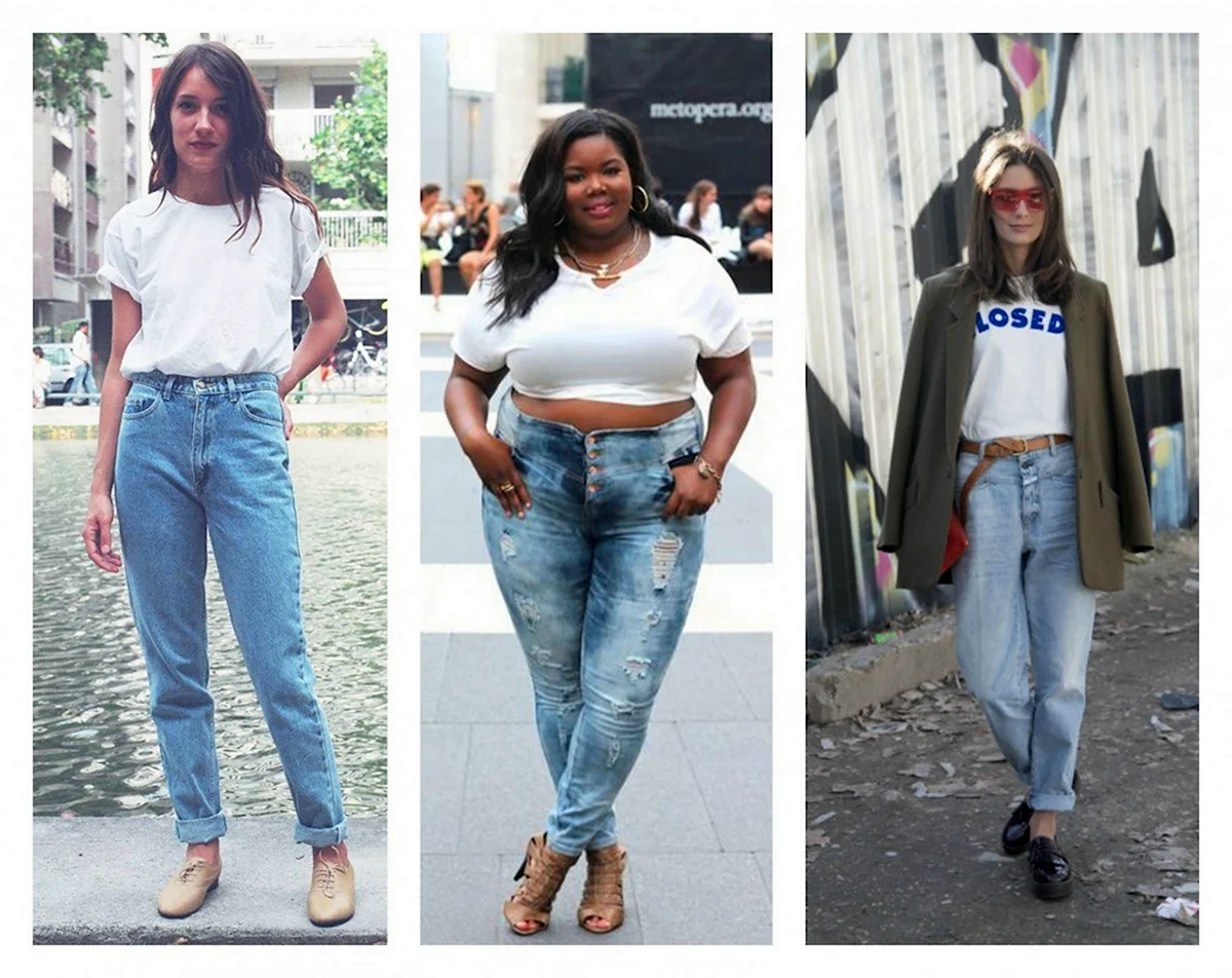 Джинсы мом плюс сайз