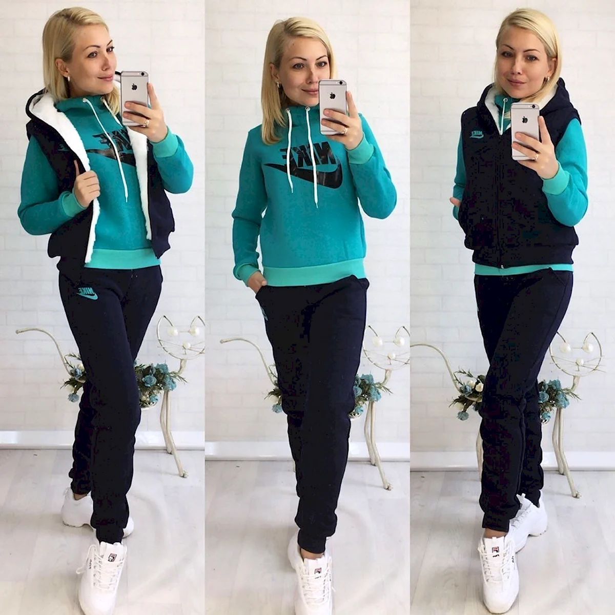 Спортивные костюмы найк женские тройка