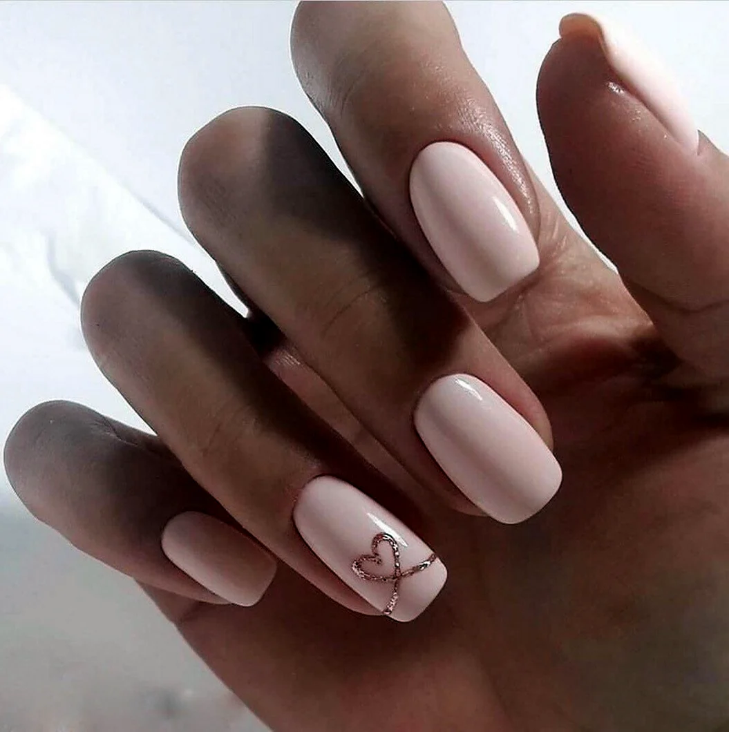 Ногти нюд квадрат 2022