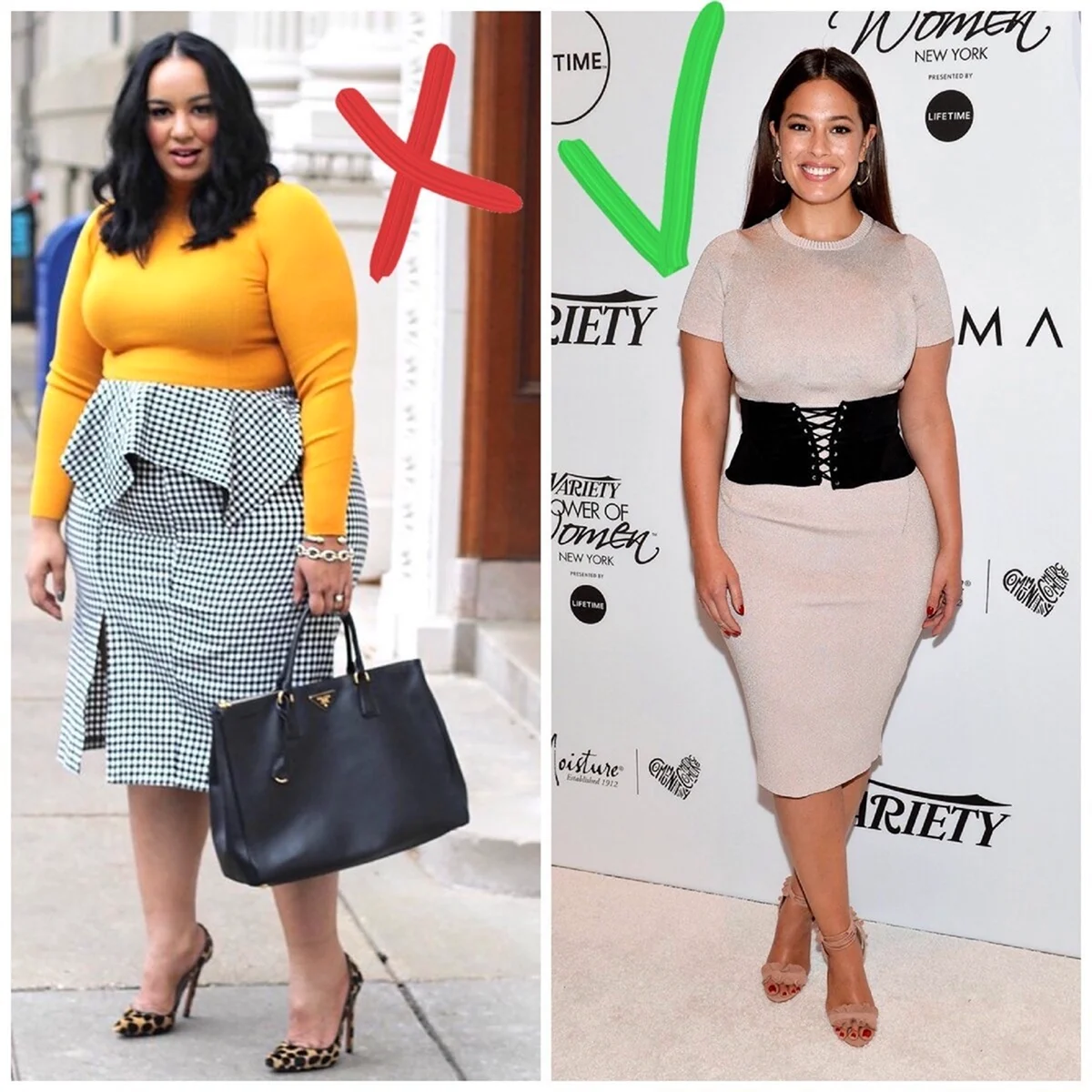 Одежда для полных песочных часов