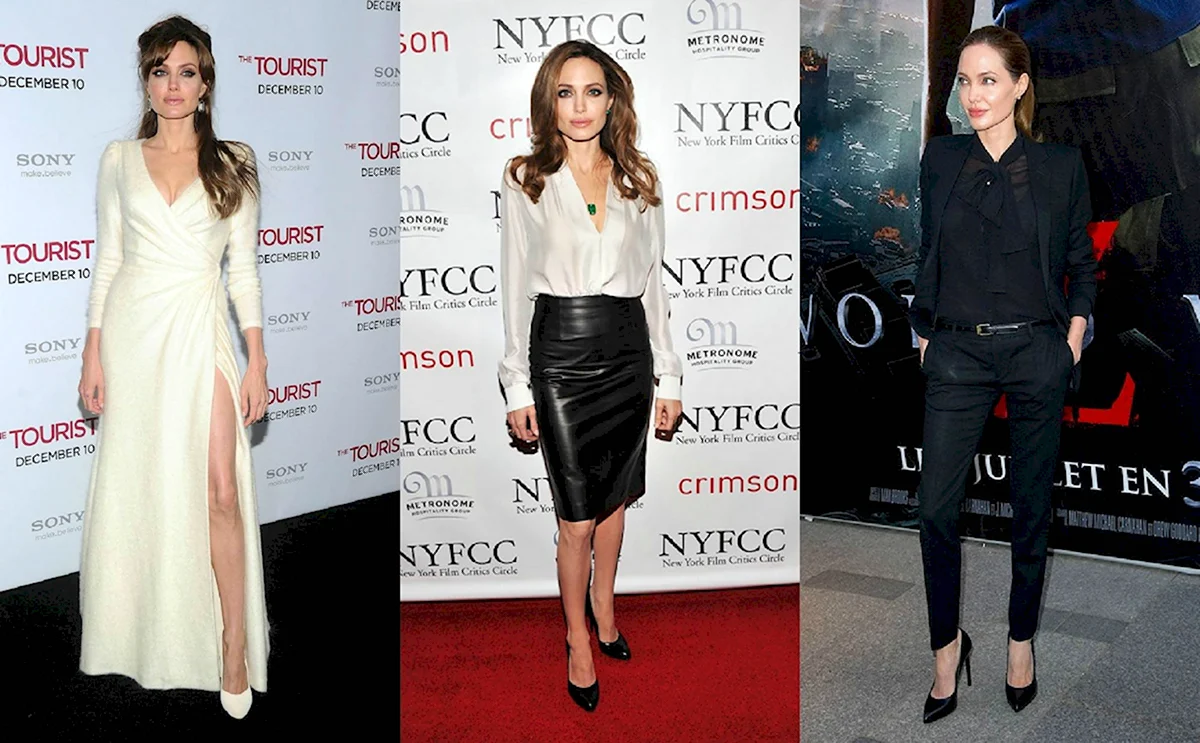 Анджелина Джоли перевернутый треугольник