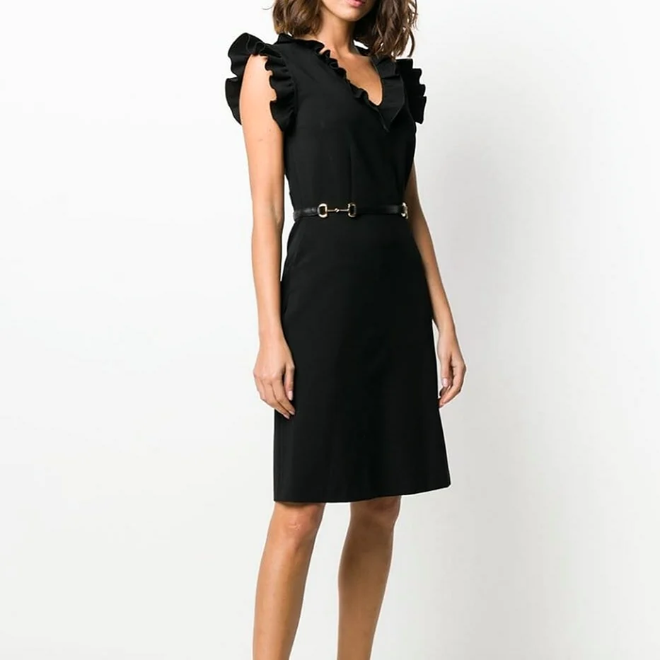 Черное платье гуччи