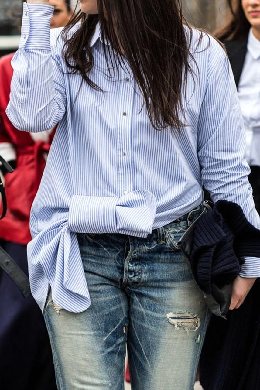 Мужская рубашка в женском гардеробе