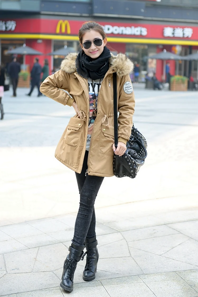 Шарф под пуховик