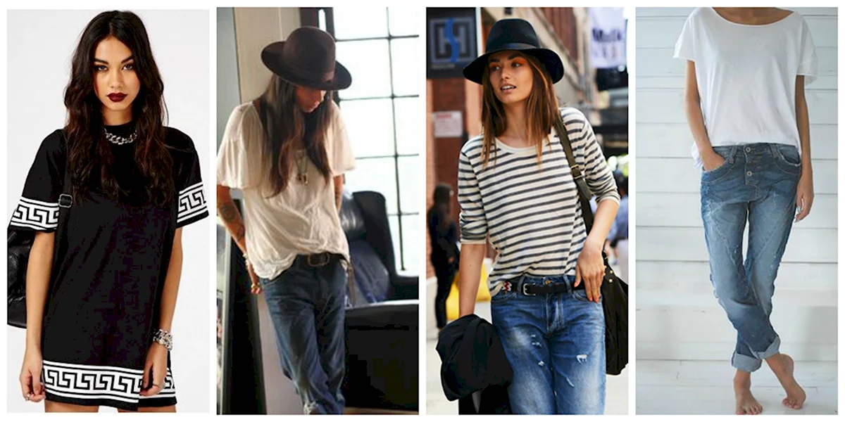 Мужская футболка в женском гардеробе