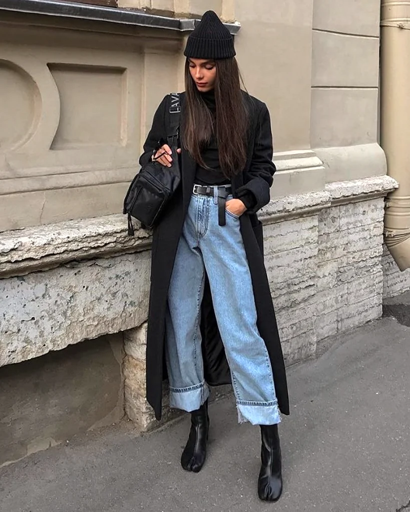 Мария Червоткина в пальто