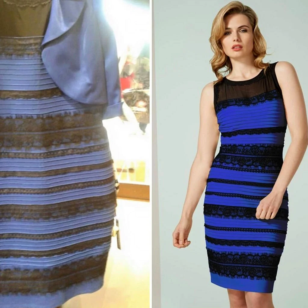 Сине-черное платье