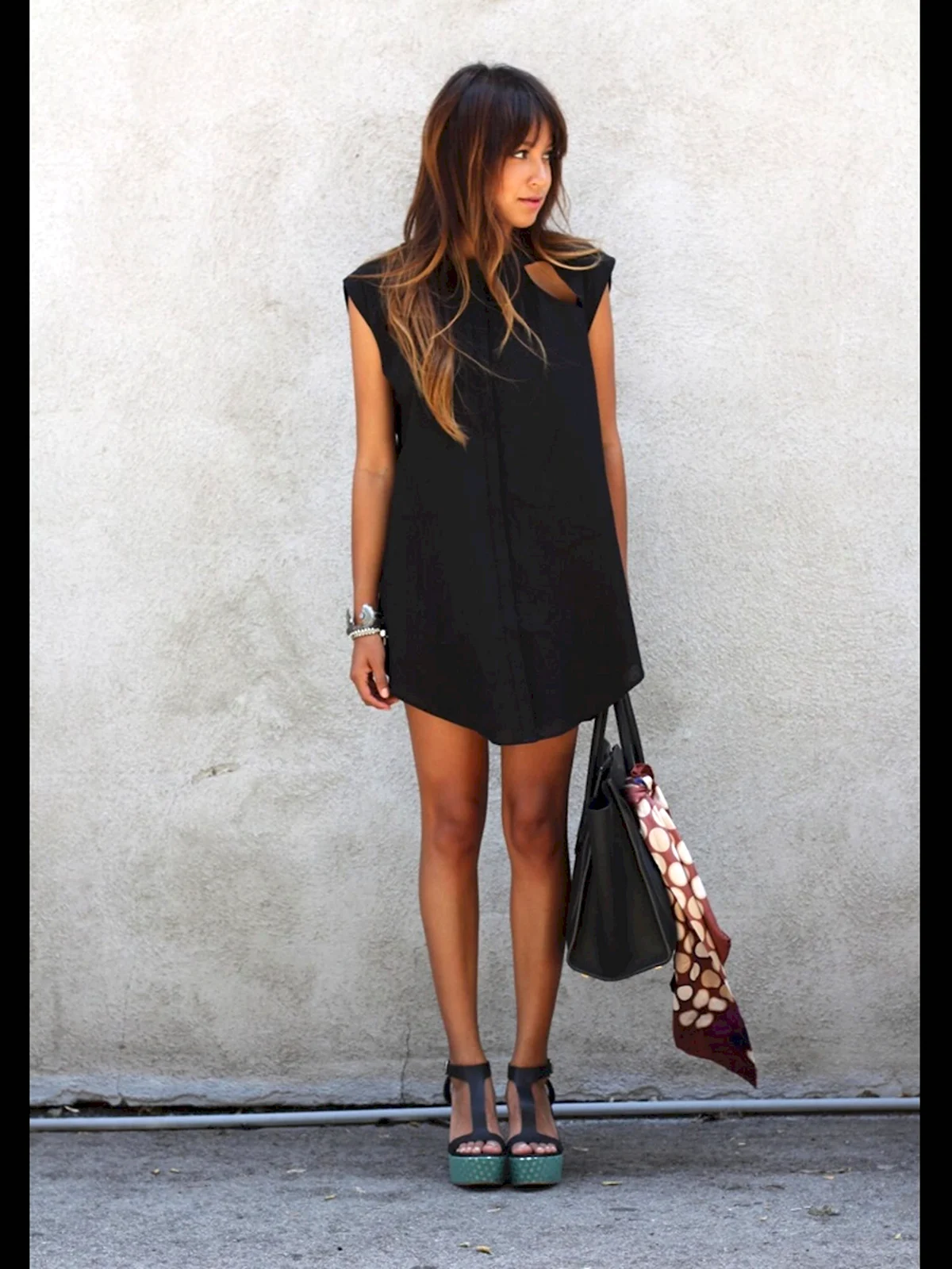 Платье мешок короткое