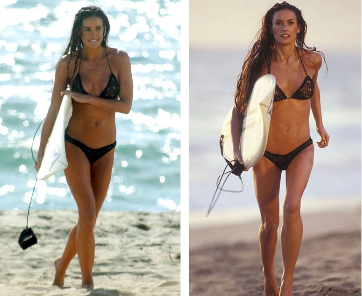 Деми Мур в купальнике