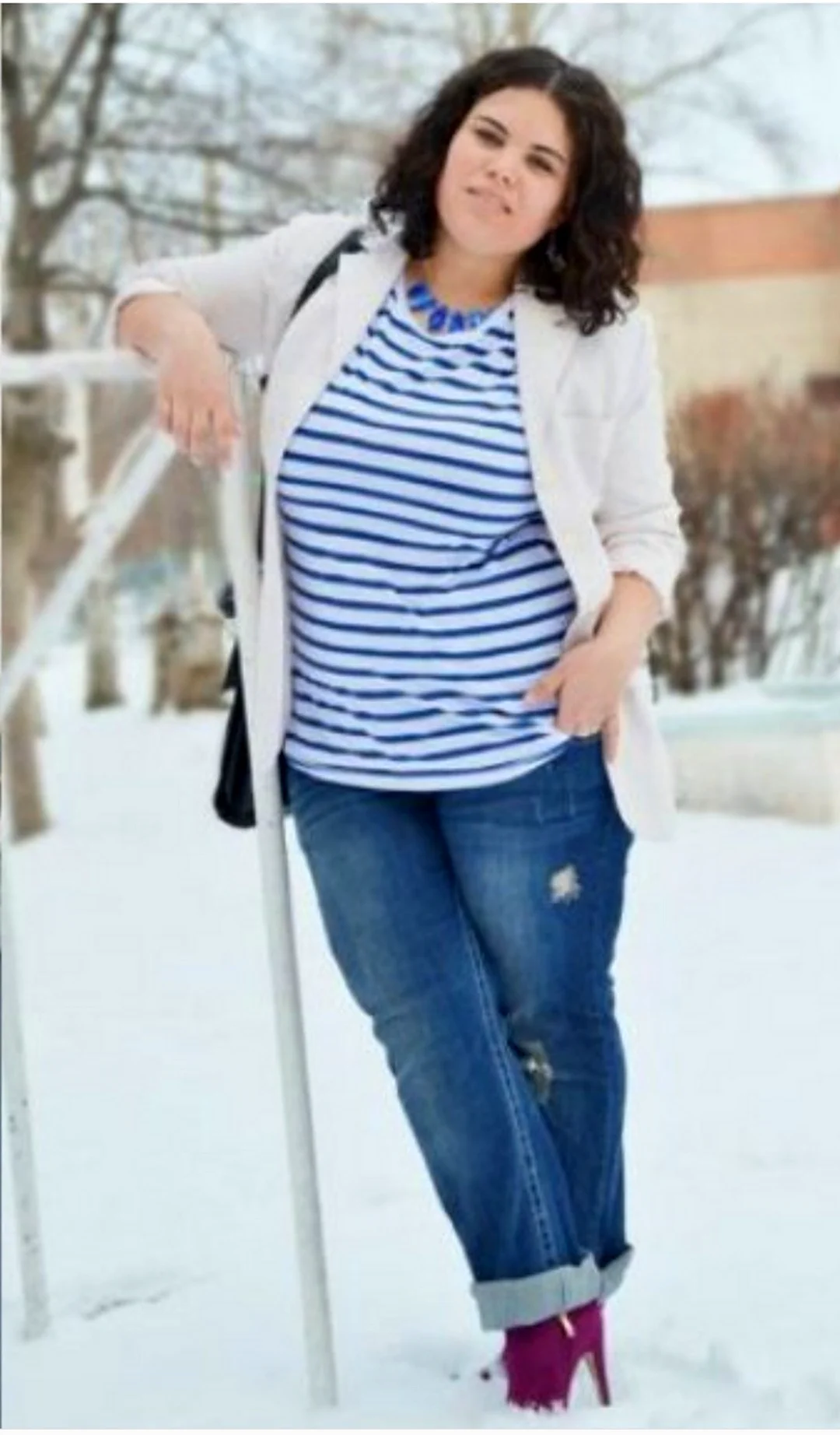 Джинсы для полных девушек маленького роста