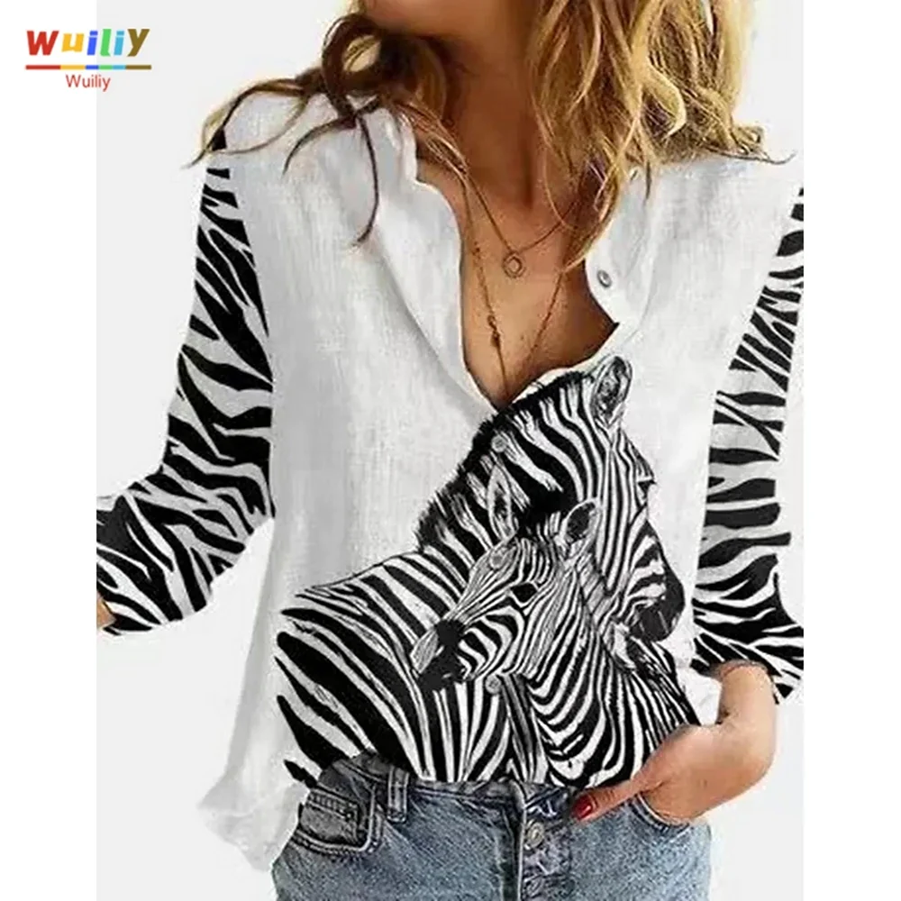 Рубашка с принтом Зебра