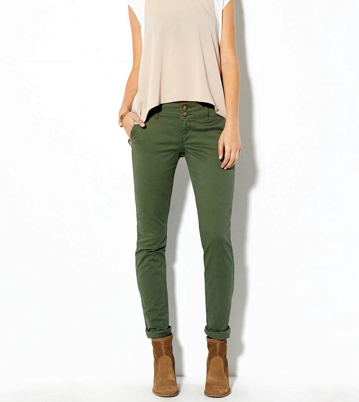 Брюки твое a6697 цвет хаки s