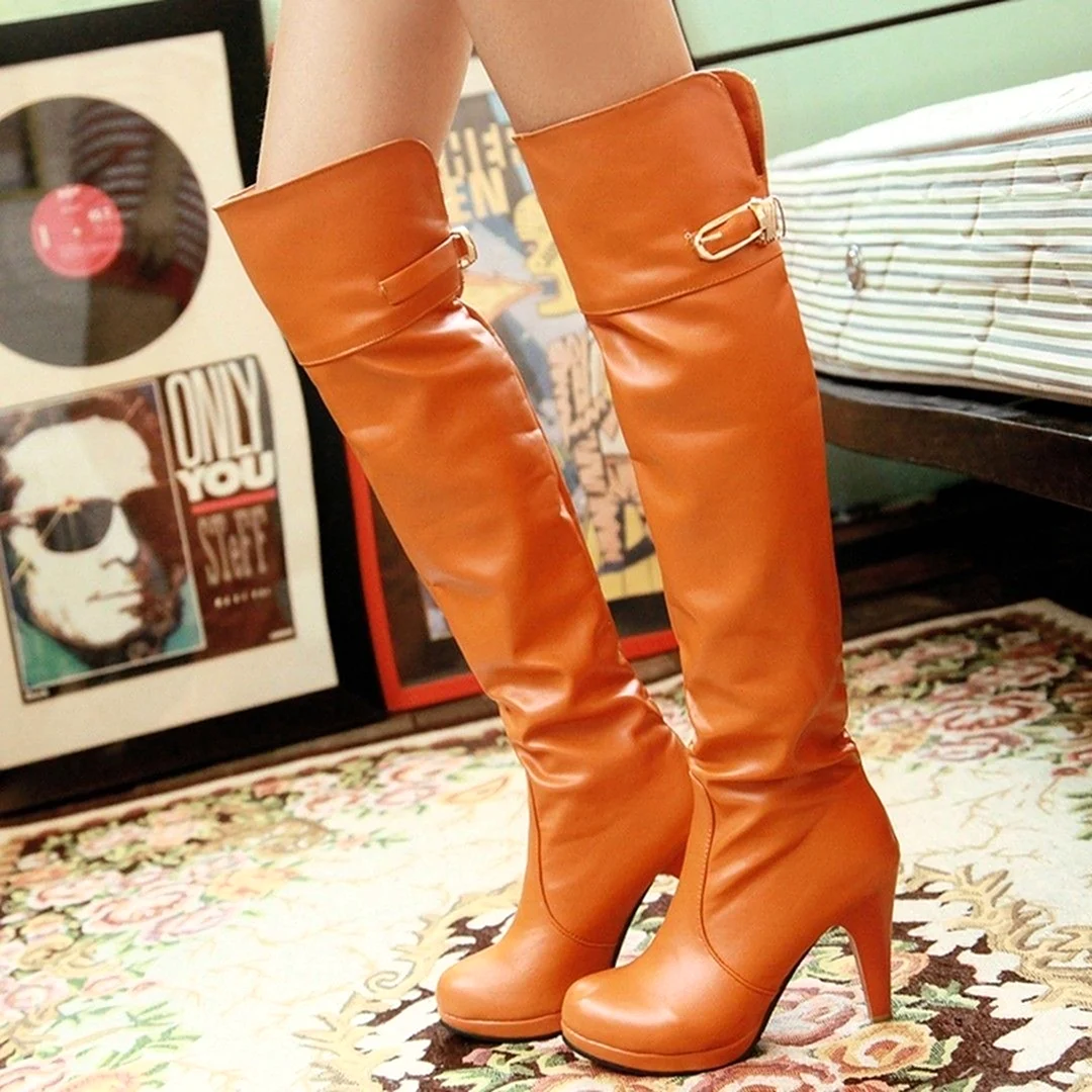 Оранжевые сапоги