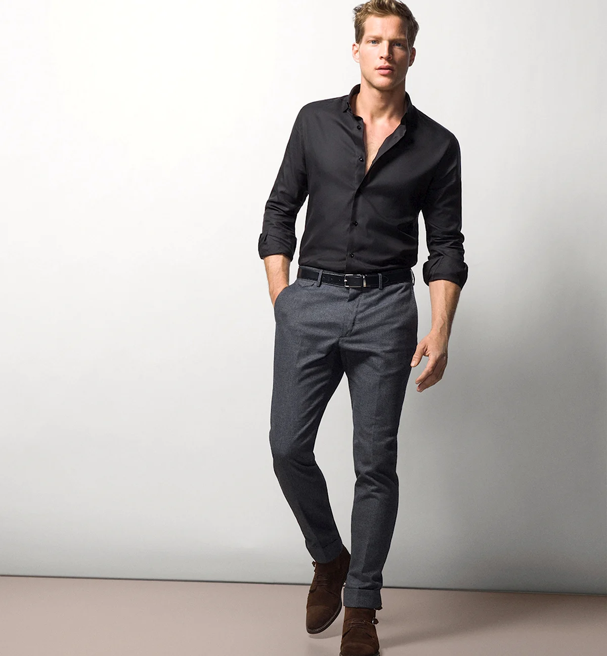 Брюки massimo Dutti мужские черные
