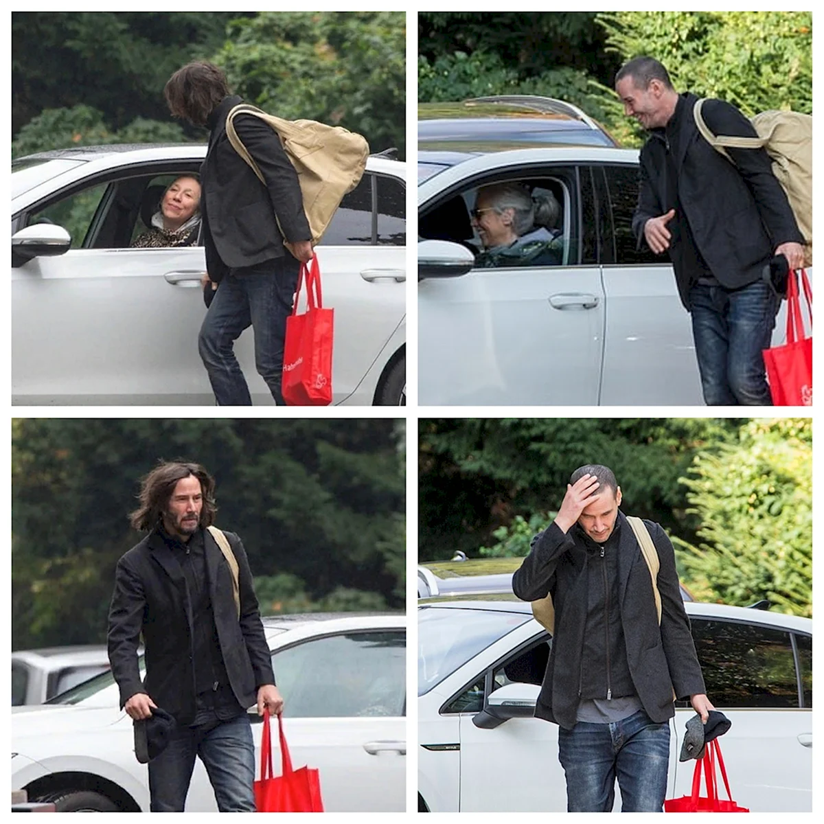 Киану Ривз на съемках 2020